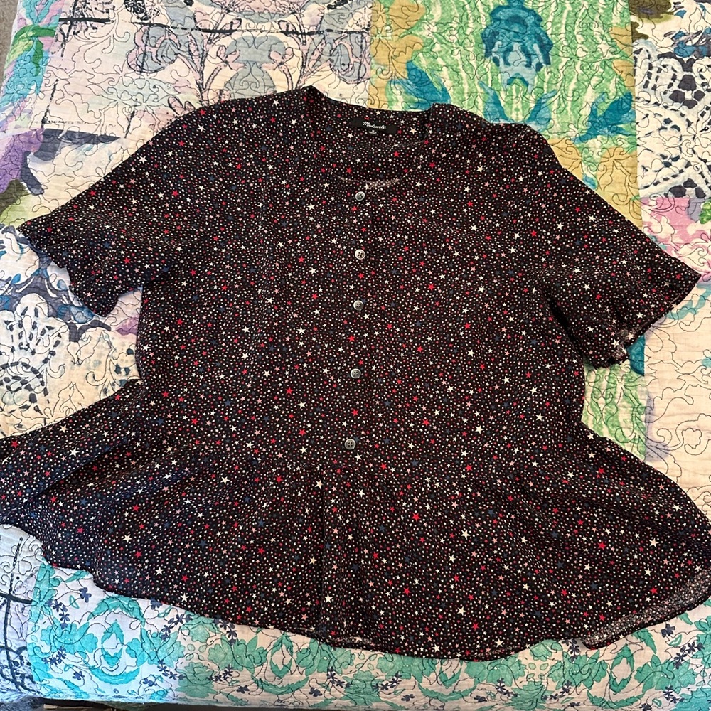 madewell peplum top